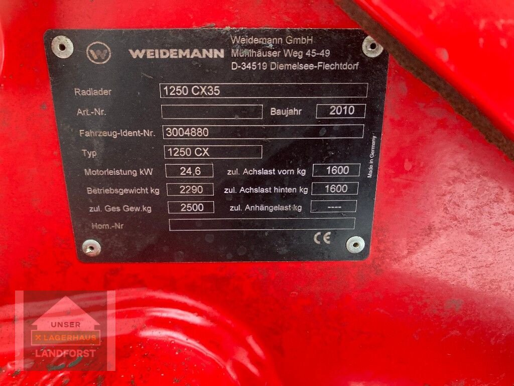 Hoflader typu Weidemann  1250 CX 35, Neumaschine v Kapfenberg (Obrázek 12)
