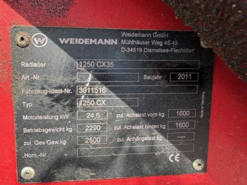 Hoflader типа Weidemann  1250 CX35, Gebrauchtmaschine в NATTERNBACH (Фотография 2)
