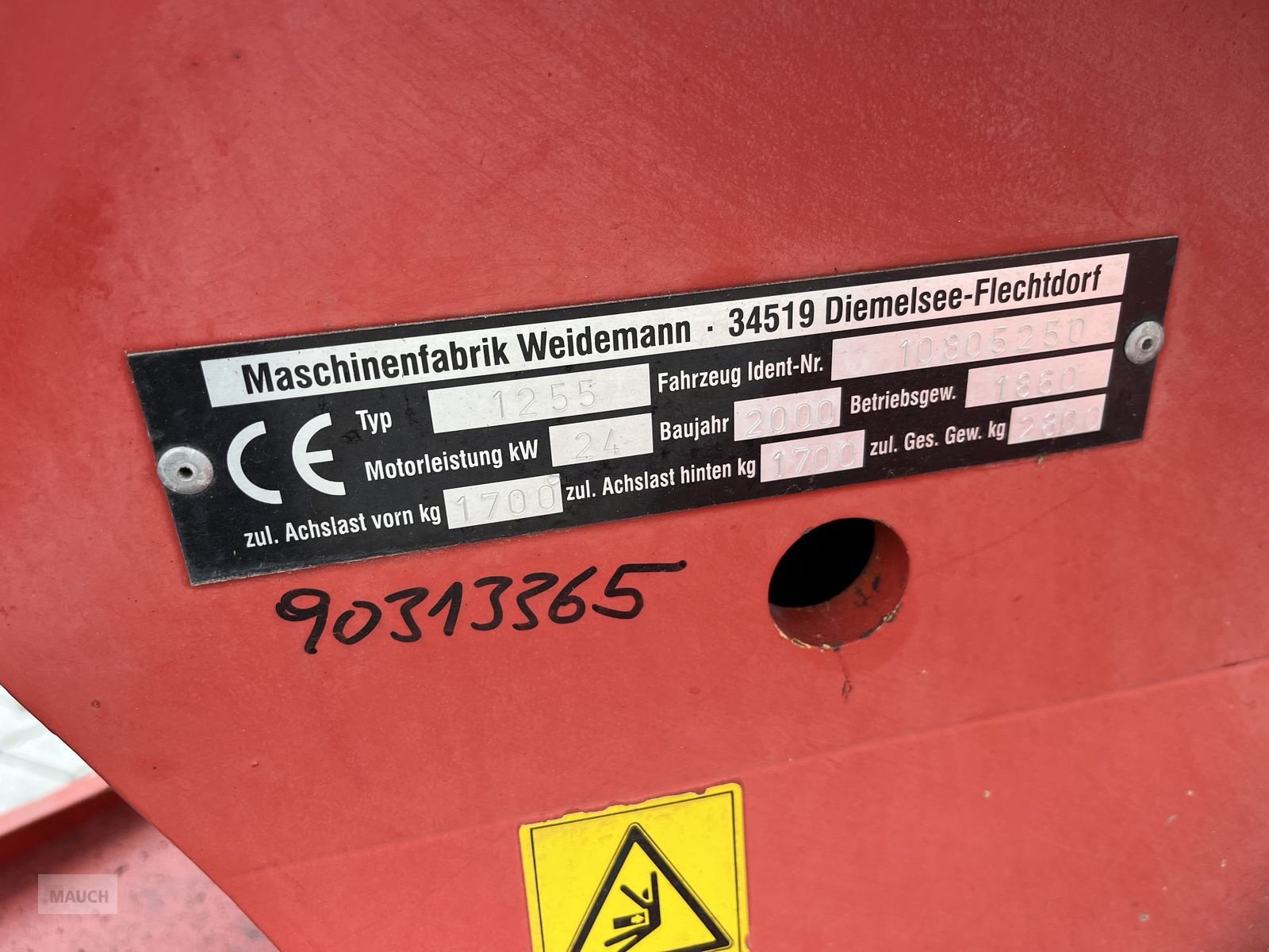 Hoflader of the type Weidemann  1255P33 Kardanwelle, Hydrostat, Joystick, Gebrauchtmaschine in Burgkirchen (Picture 14)