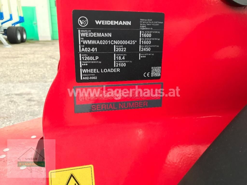 Hoflader typu Weidemann  1260 LP, Neumaschine w Wartberg (Zdjęcie 3)
