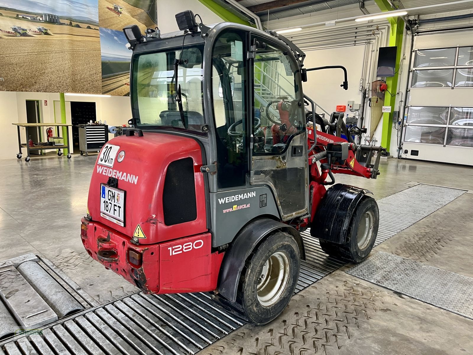 Hoflader Türe ait Weidemann  1280 - Radlader / Haflader, Gebrauchtmaschine içinde Kematen (resim 8)