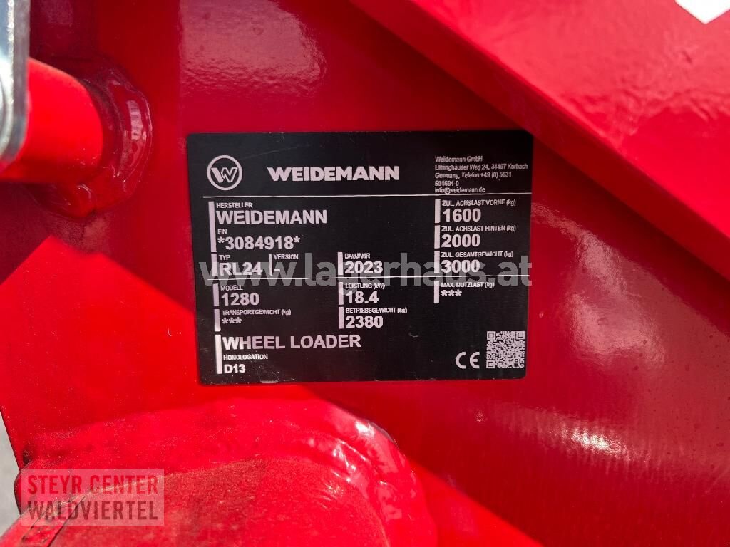 Hoflader типа Weidemann  1280, Neumaschine в Vitis (Фотография 4)