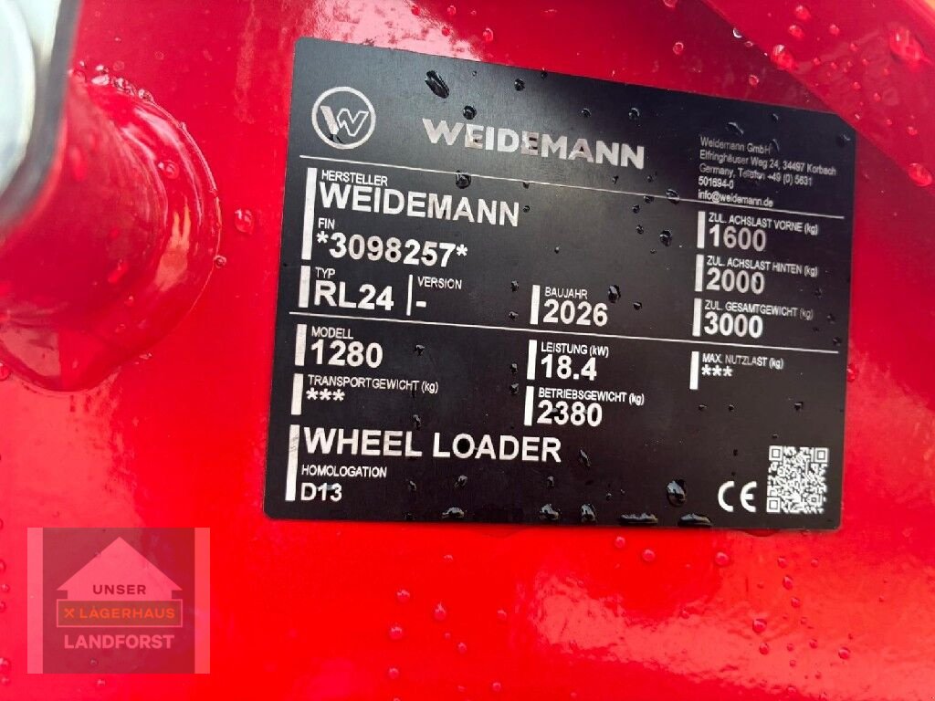 Hoflader tip Weidemann  1280, Neumaschine in Murau (Poză 16)