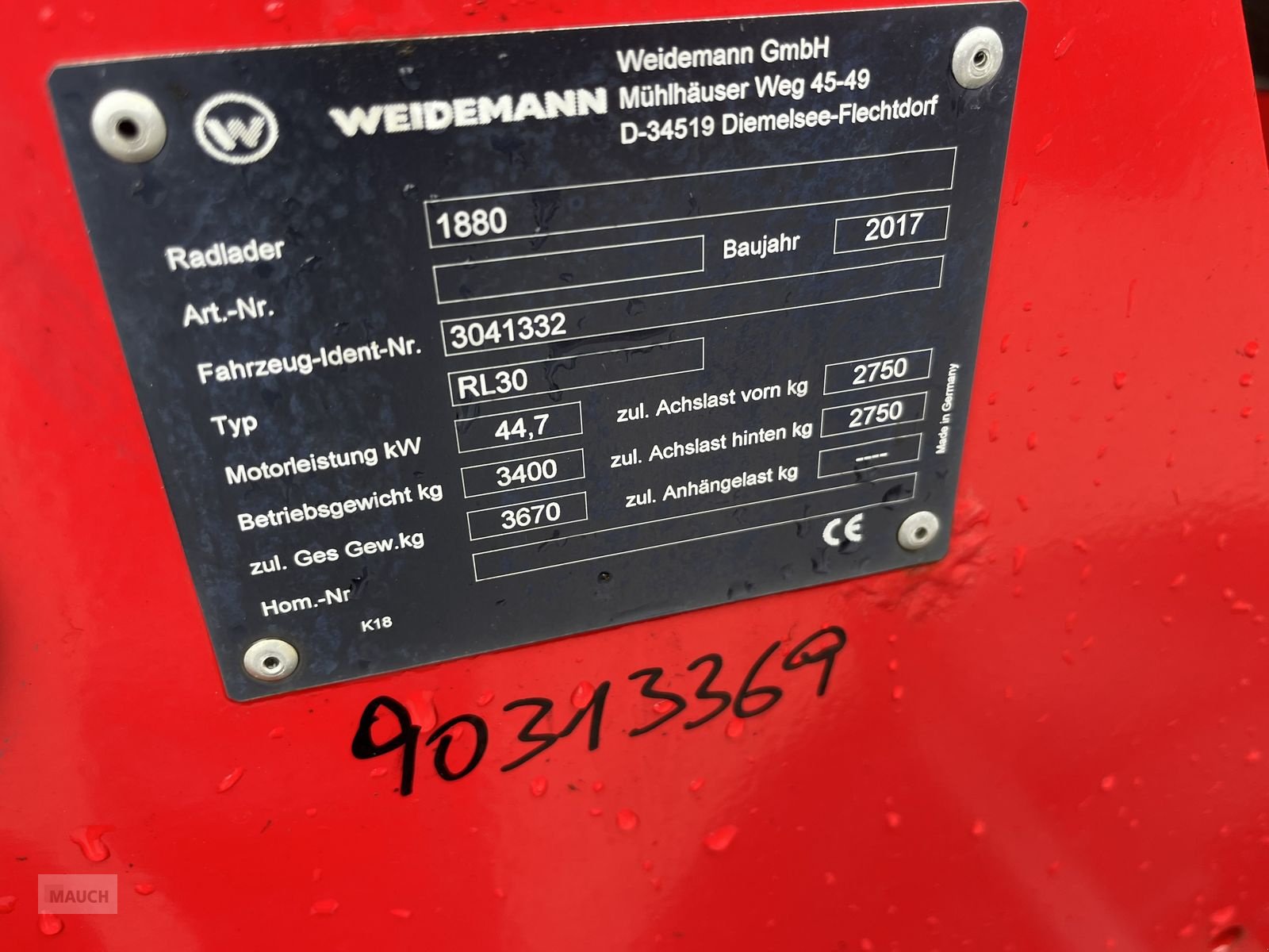 Hoflader typu Weidemann  1880 Kabine mit 30km/h + HighFlow, Gebrauchtmaschine v Burgkirchen (Obrázek 18)
