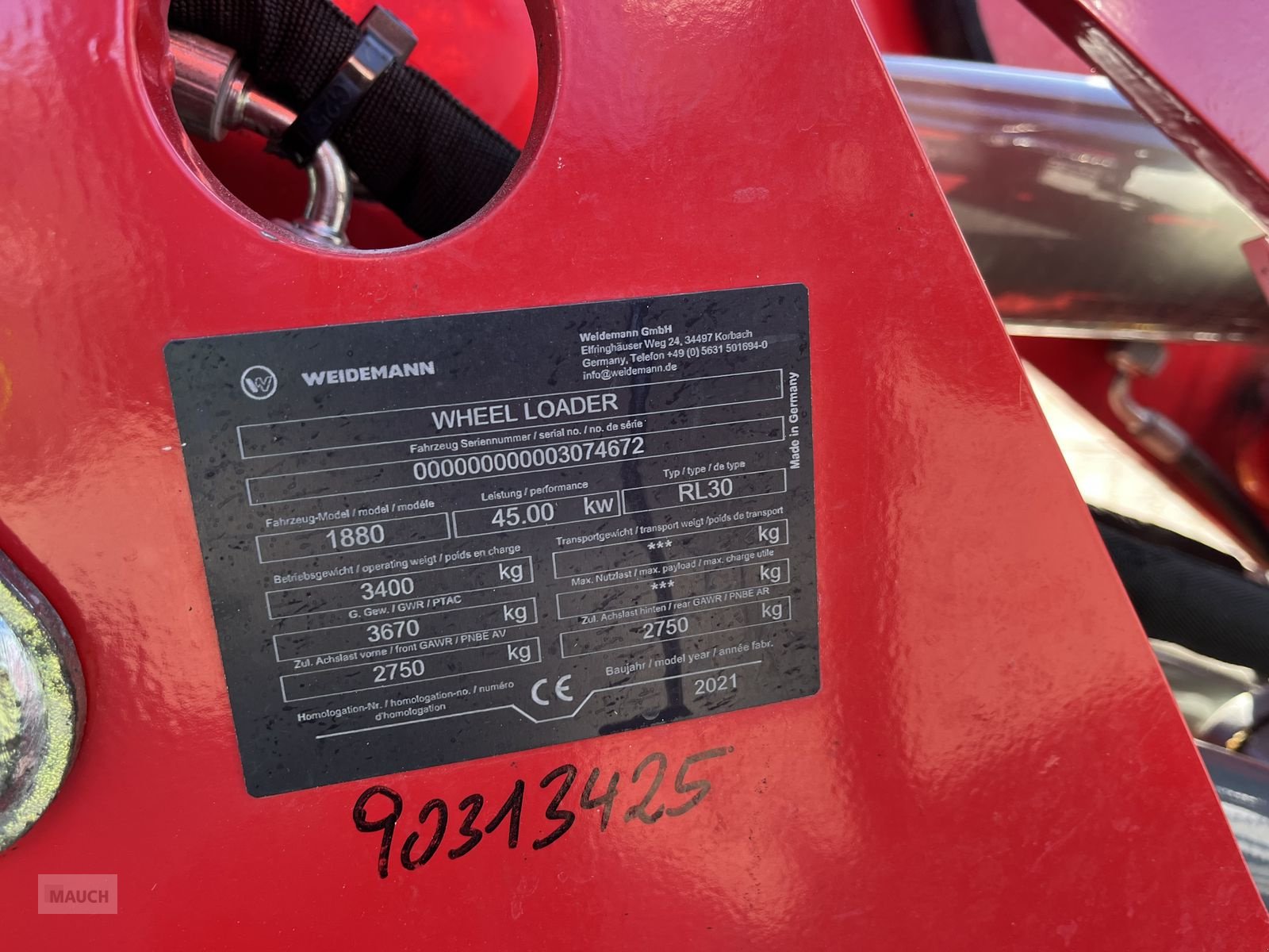 Hoflader typu Weidemann  1880 mit Euroaufnahme, Gebrauchtmaschine v Burgkirchen (Obrázek 16)