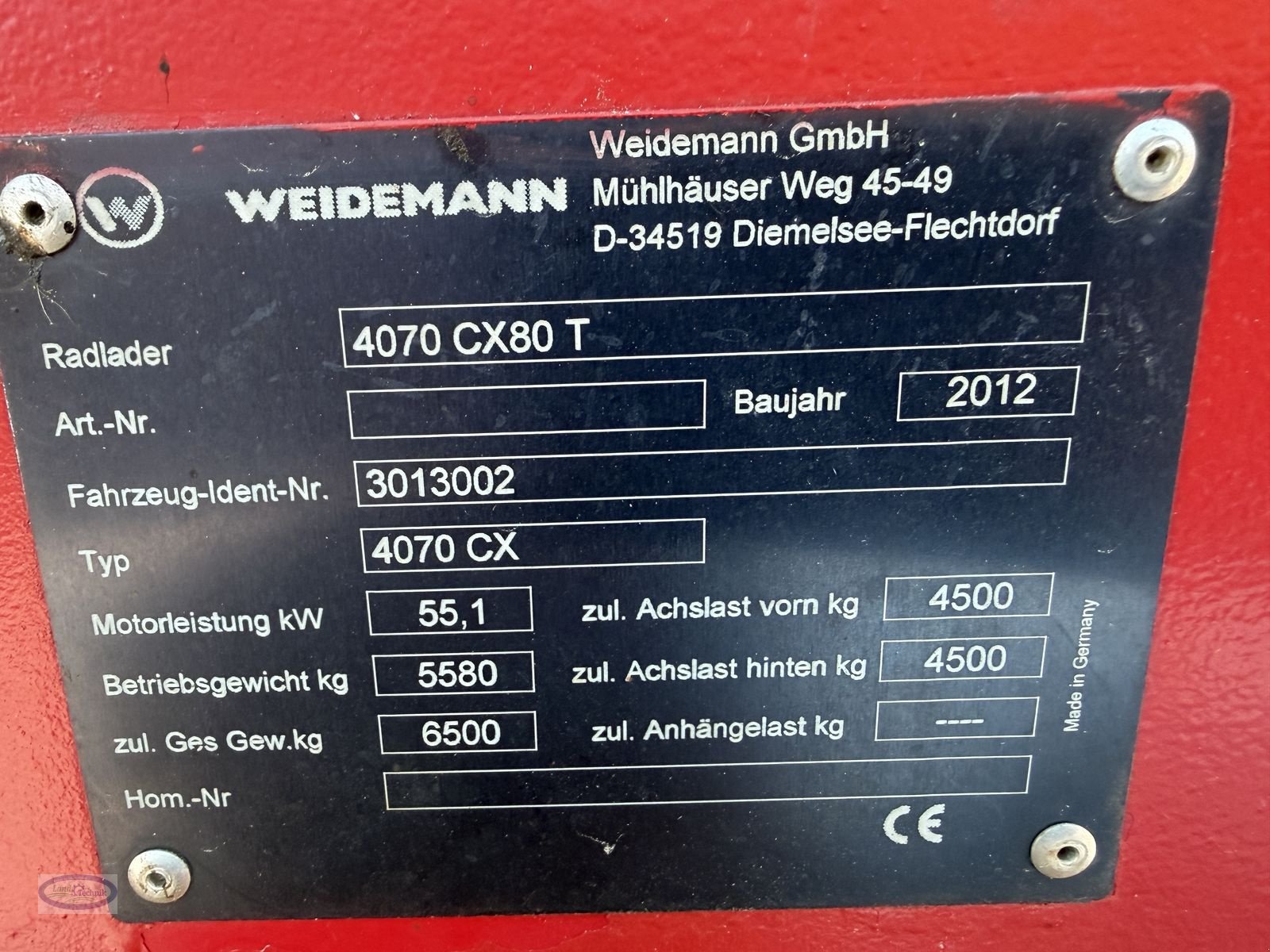 Hoflader typu Weidemann  4070 CX 80 T, Gebrauchtmaschine w Münzkirchen (Zdjęcie 5)