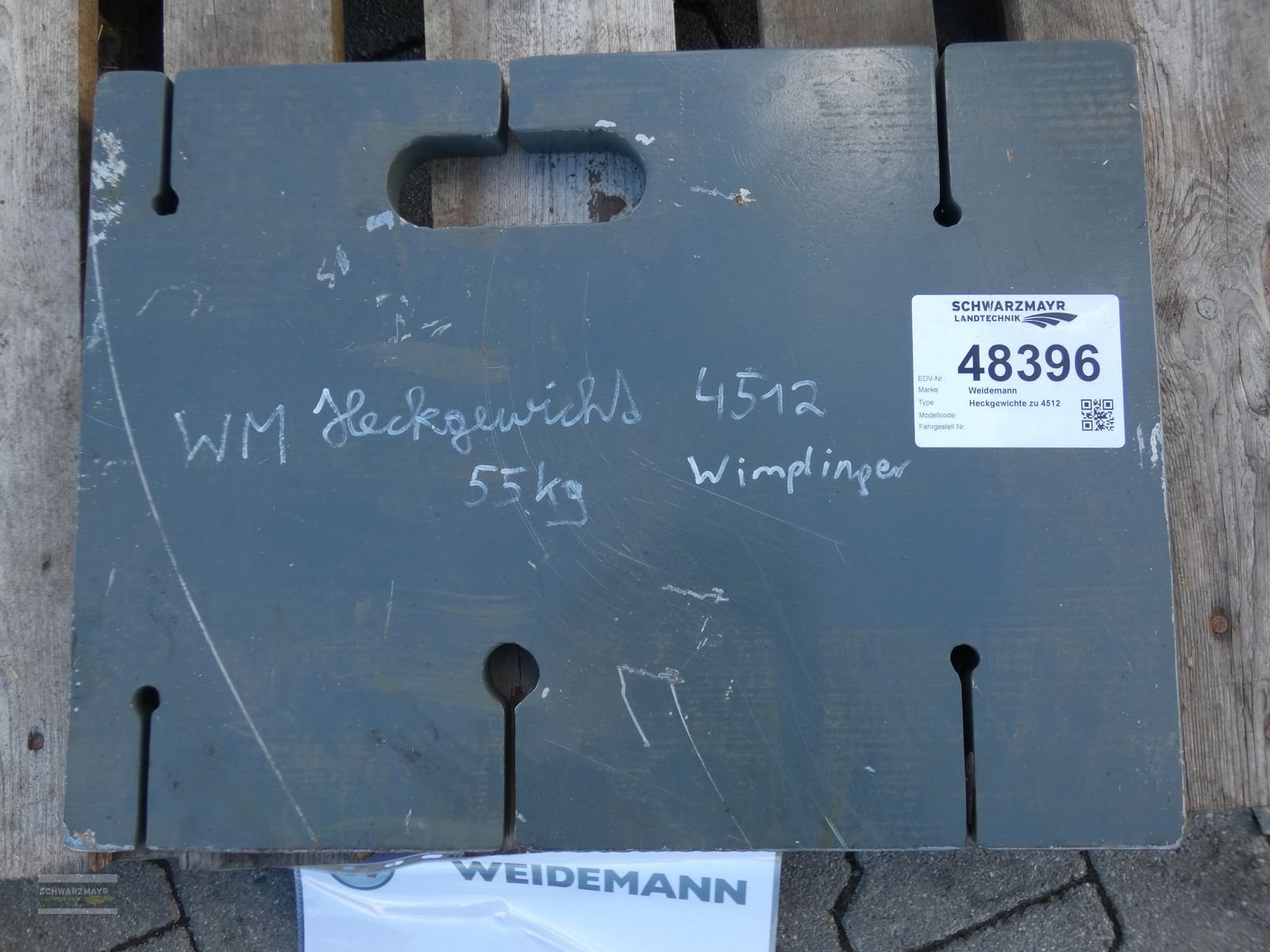 Hoflader a típus Weidemann  Heckgewichte zu 4512, Gebrauchtmaschine ekkor: Aurolzmünster (Kép 3)