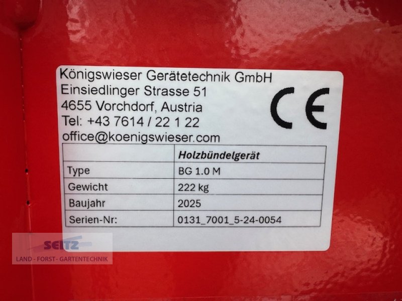 Holzbündelgerät of the type Königswieser BG 1.0 M, Neumaschine in Lindenfels-Glattbach (Picture 5)