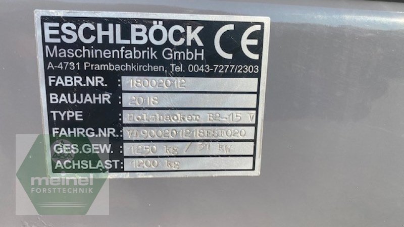 Holzhacker & Holzhäcksler des Typs Eschlböck Biber 2-15 V, Gebrauchtmaschine in Klingenthal (Bild 15)