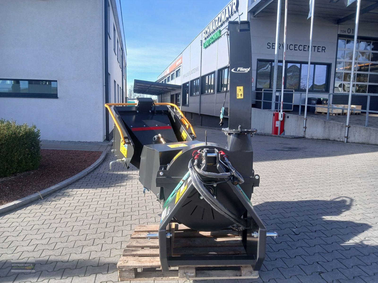 Holzhacker & Holzhäcksler Türe ait Fliegl Holzhacker hydraulisch, Neumaschine içinde Aurolzmünster (resim 5)