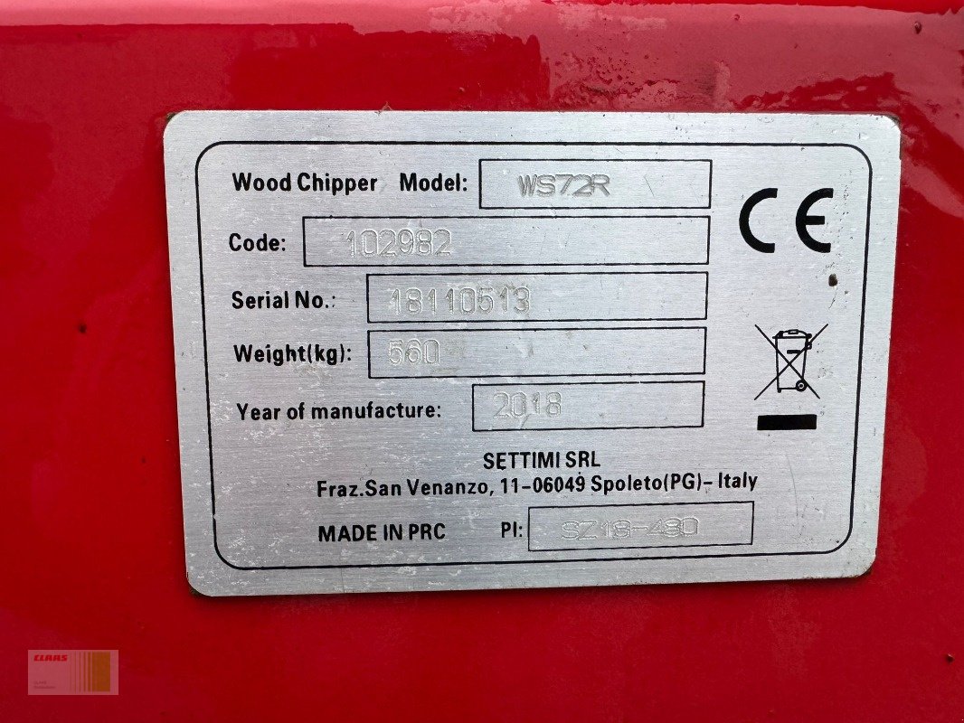 Holzhacker & Holzhäcksler des Typs Geo Geo Tech WS72R, Gebrauchtmaschine in Risum-Lindholm (Bild 9)