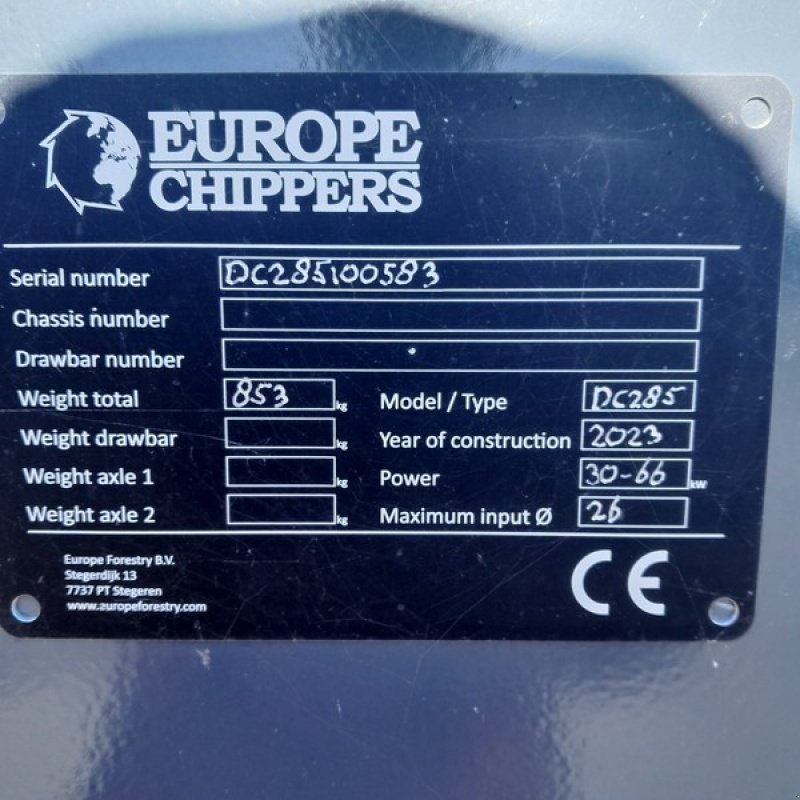 Holzhacker & Holzhäcksler des Typs GTW Europe Europe Chippers DC 285, Neumaschine in Gingst / Rügen (Bild 5)