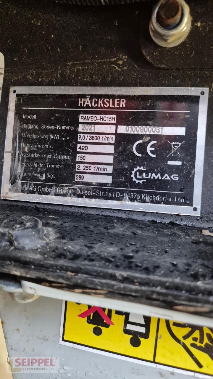 Holzhacker & Holzhäcksler типа Holzknecht LUMAG RAMBO-HC15H, Gebrauchtmaschine в Groß-Umstadt (Фотография 3)