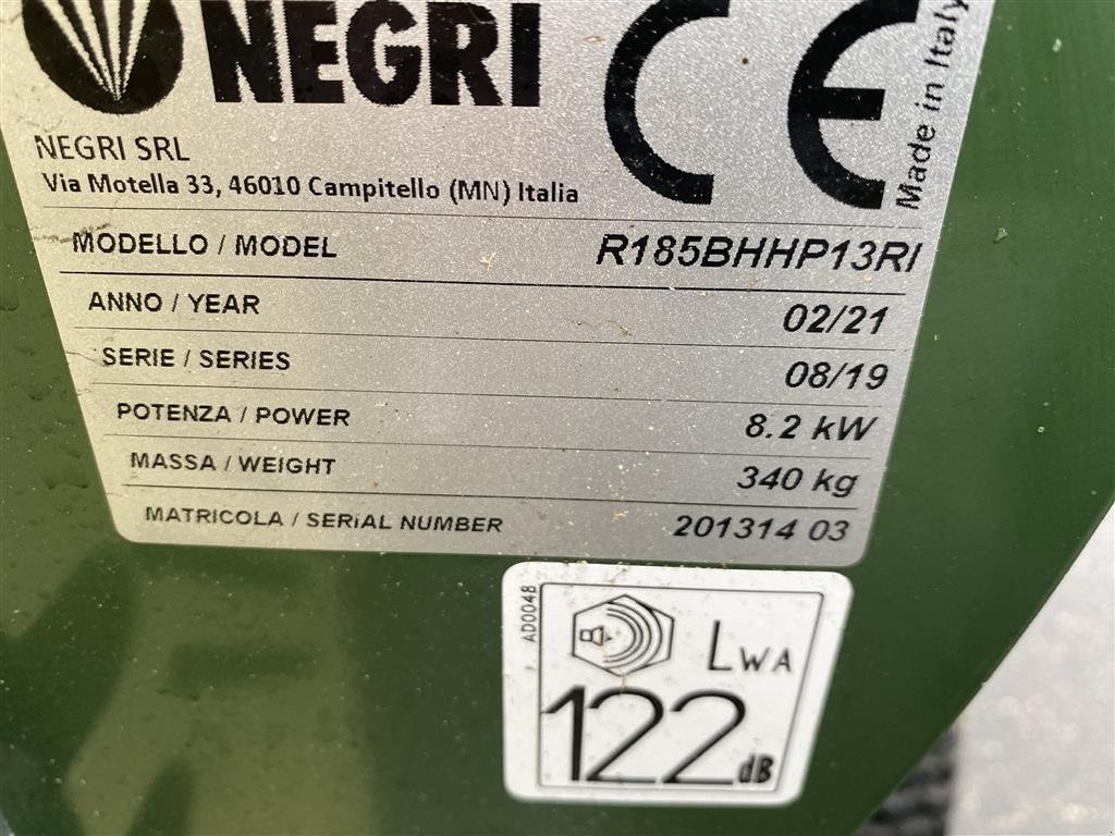 Holzhacker & Holzhäcksler typu Negri R 185 som ny, Gebrauchtmaschine w Holstebro (Zdjęcie 7)