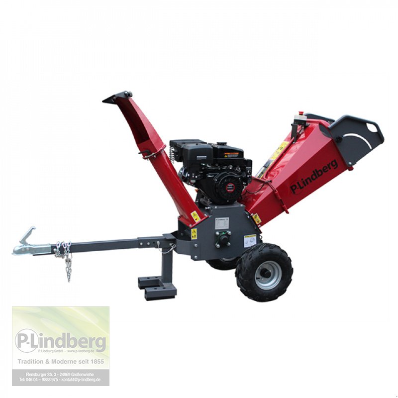 Holzhacker & Holzhäcksler typu P.Lindberg GmbH Holzhäcksler E-Starter Gartenhäcksler Messerhäcksler Deichsel Auswurf Flexibel, Neumaschine w Großenwiehe (Zdjęcie 7)