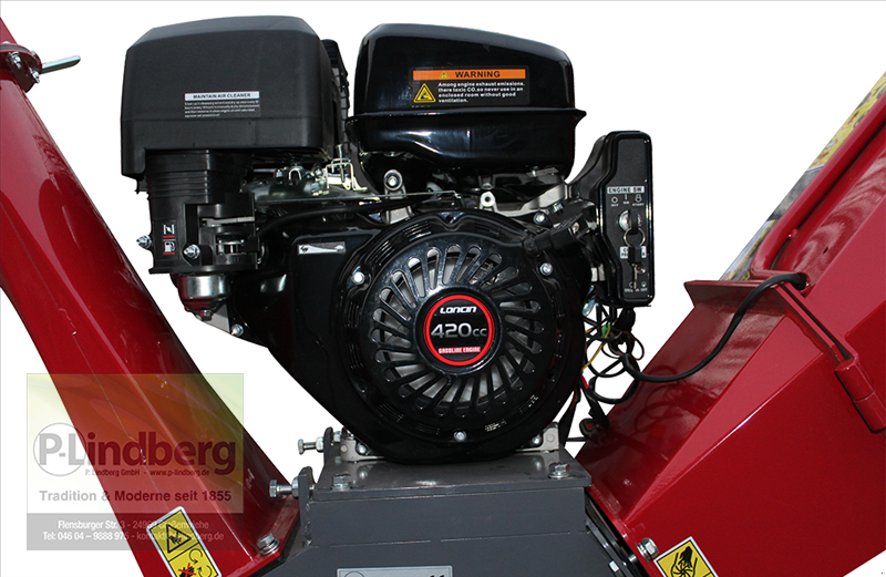 Holzhacker & Holzhäcksler typu P.Lindberg GmbH Holzhäcksler E-Starter Gartenhäcksler Messerhäcksler Deichsel Auswurf Flexibel, Neumaschine w Großenwiehe (Zdjęcie 3)