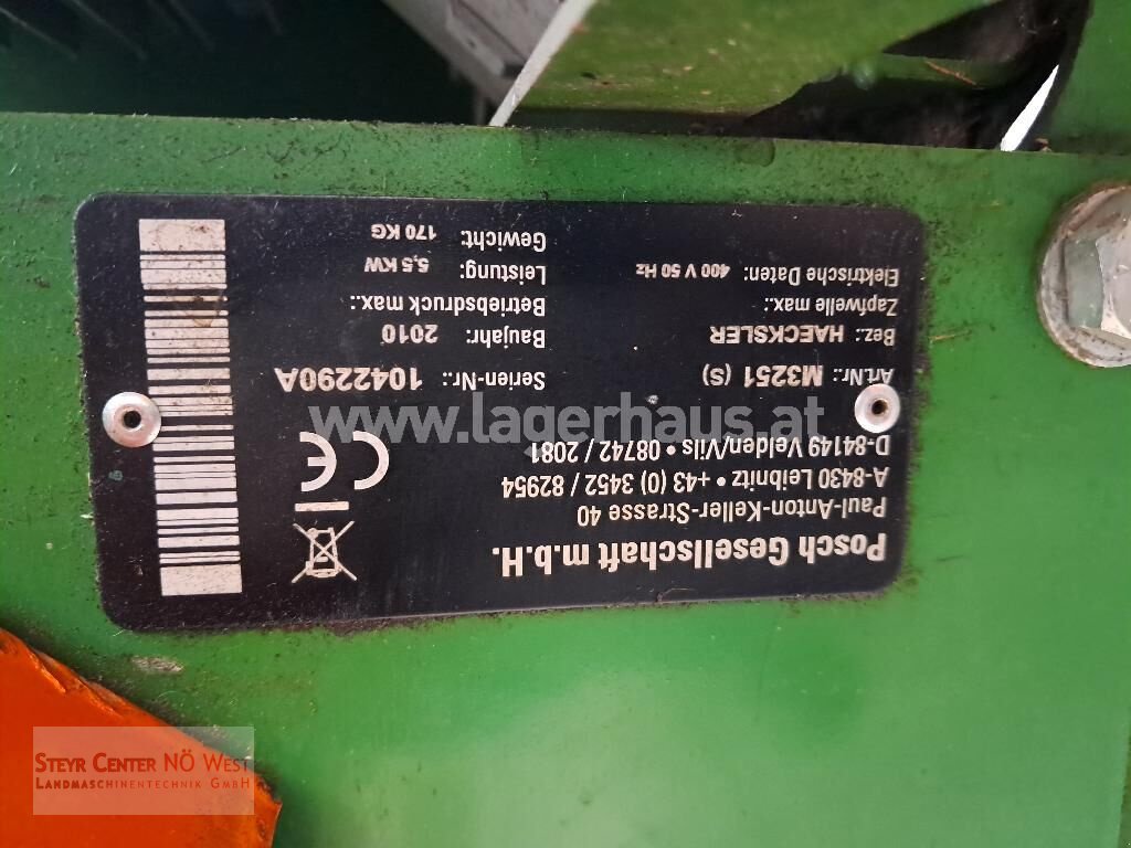 Holzhacker & Holzhäcksler typu Posch M3251 S HÄCKSLER 7,5KW, Gebrauchtmaschine v Purgstall (Obrázek 6)