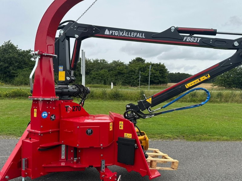Holzhacker & Holzhäcksler Türe ait Sonstige 270 PTO K med FTG 6,3m kran med fjernbetjent joystick., Gebrauchtmaschine içinde Holstebro (resim 1)
