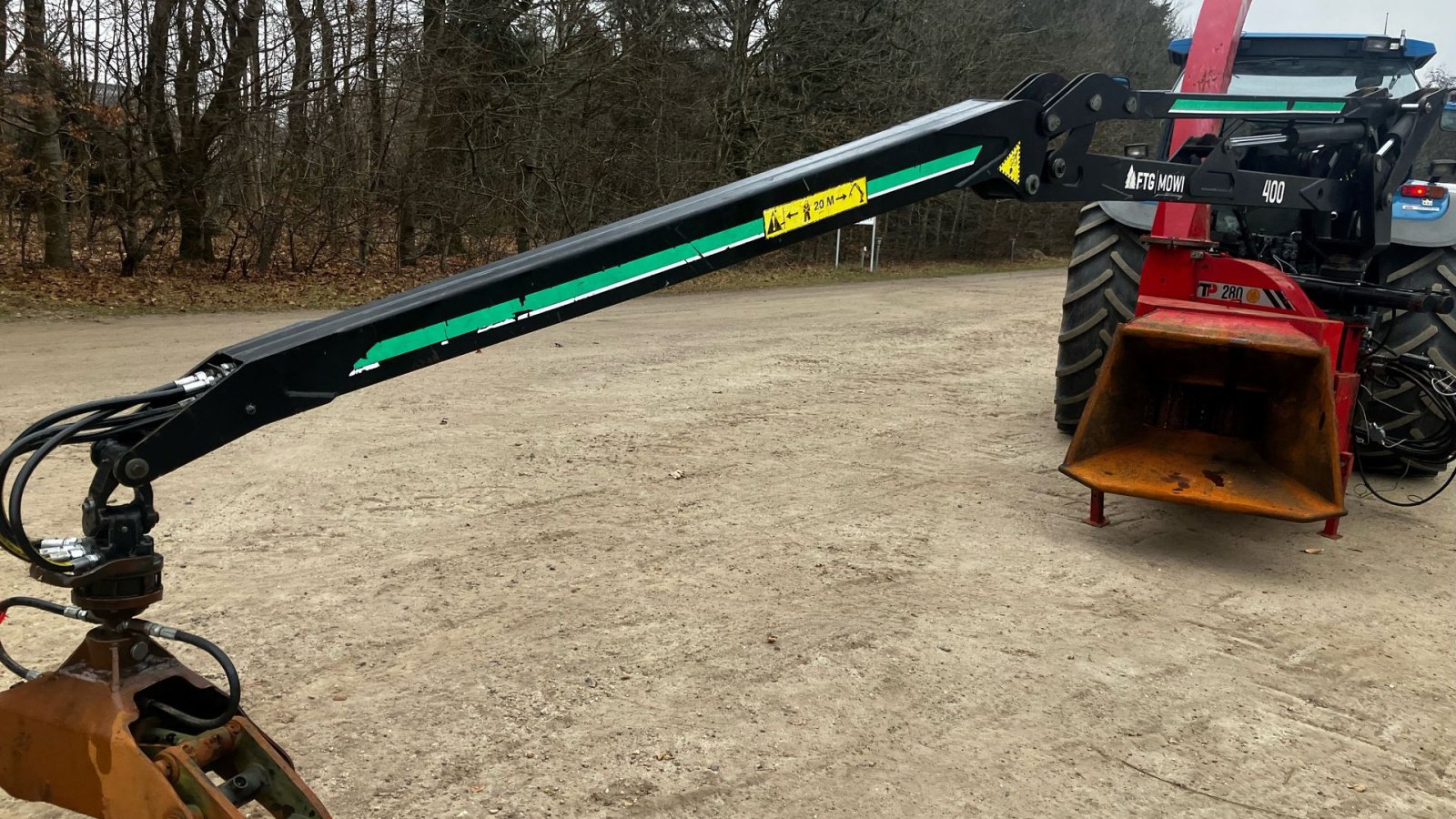 Holzhacker & Holzhäcksler des Typs Sonstige TP 280 med kran, Gebrauchtmaschine in Bredsten (Bild 3)