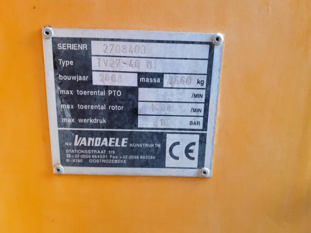 Holzhacker & Holzhäcksler типа Sonstige Vandaele TV 27-40 houtversnipperaar snipperaar hakselaar, Gebrauchtmaschine в Ederveen (Фотография 9)