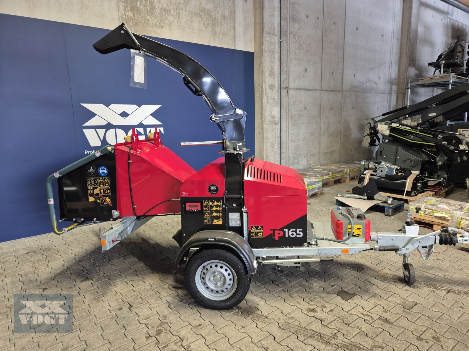 Holzhacker & Holzhäcksler del tipo TP 165 MOBILE Holzhacker /Holzhäcksler mit Benzinmotor und PKW-Fahrwerk-Lagergerät, Neumaschine In Schmallenberg (Immagine 2)