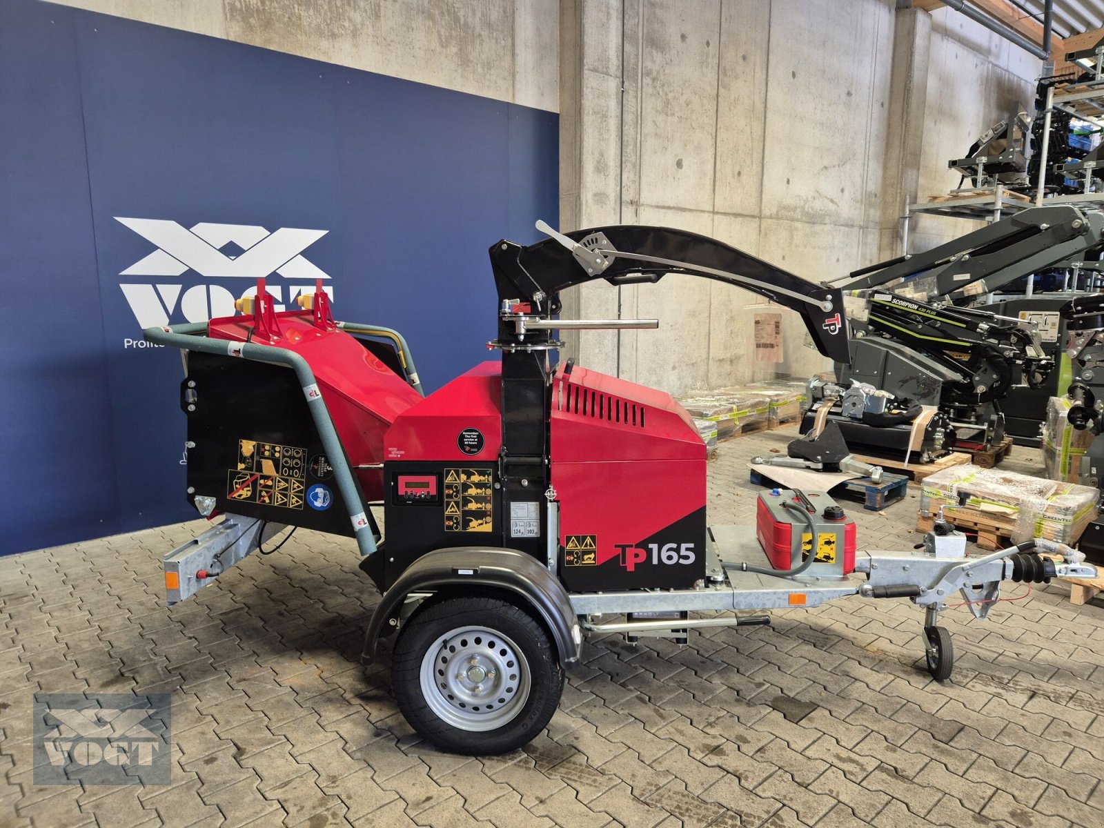 Holzhacker & Holzhäcksler del tipo TP 165 MOBILE Holzhacker /Holzhäcksler mit Benzinmotor und PKW-Fahrwerk-Lagergerät, Neumaschine In Schmallenberg (Immagine 13)