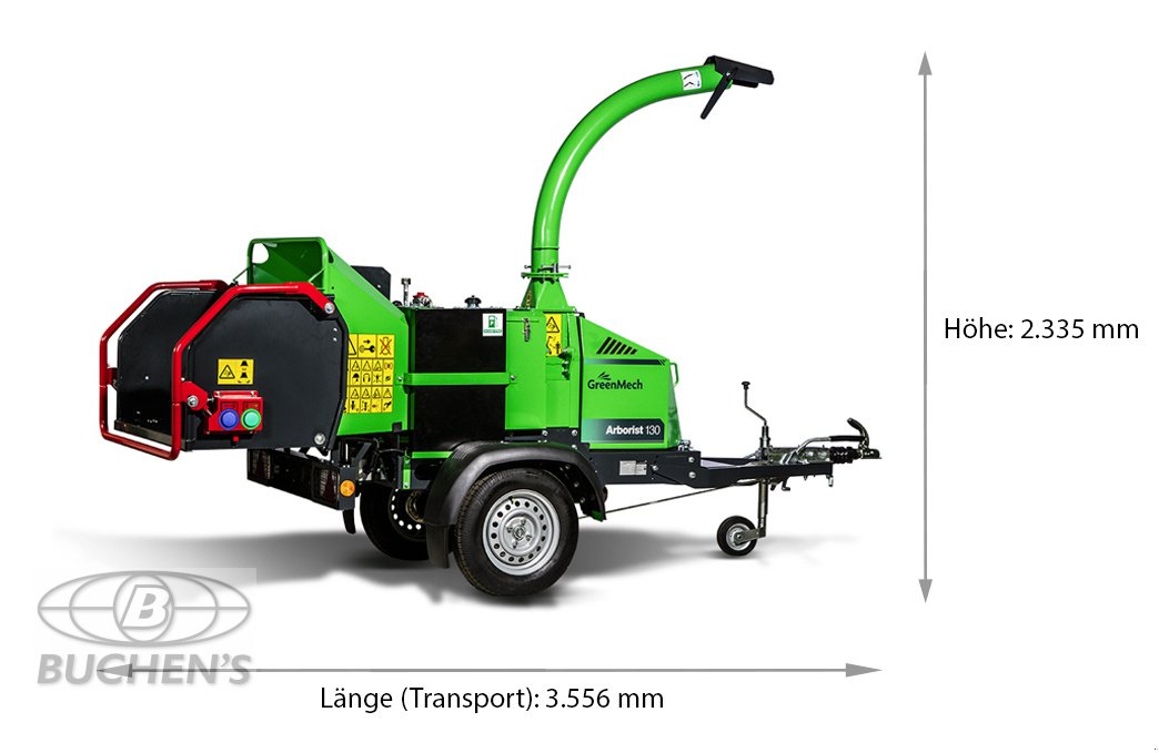 Holzhäcksler & Buschhacker des Typs GreenMech Arborist130, Mietmaschine in Olpe (Bild 7)