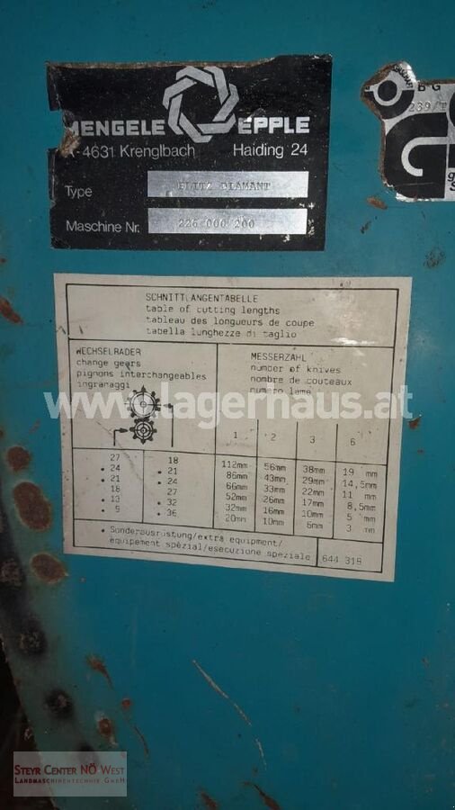 Holzhäcksler & Buschhacker des Typs Mengele BLITZ DIAMANT PRIVAT, Gebrauchtmaschine in Purgstall (Bild 2)