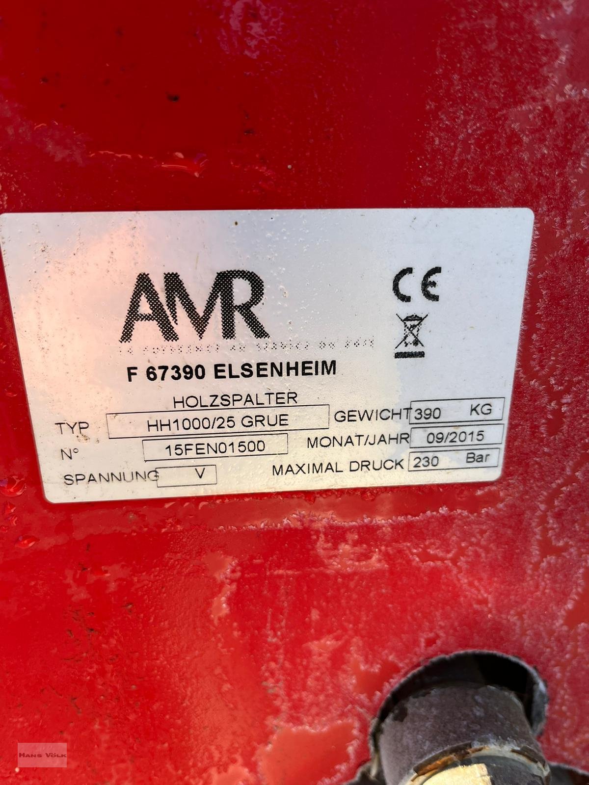 Holzspalter des Typs AMR HH 1000/25 GRUE, Gebrauchtmaschine in Antdorf (Bild 8)