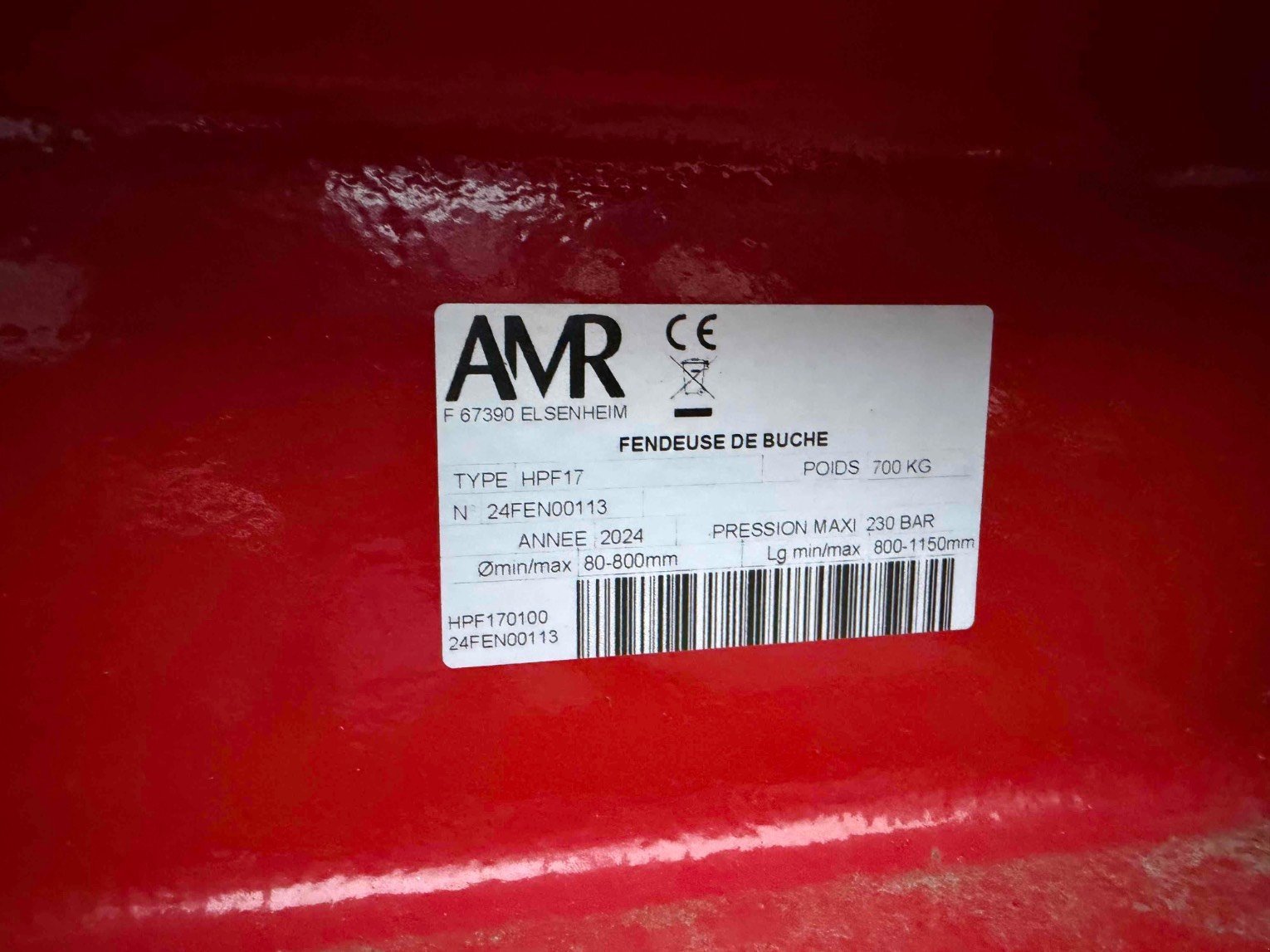 Holzspalter vrste AMR HPF17, Gebrauchtmaschine v LA SOUTERRAINE (Slika 7)