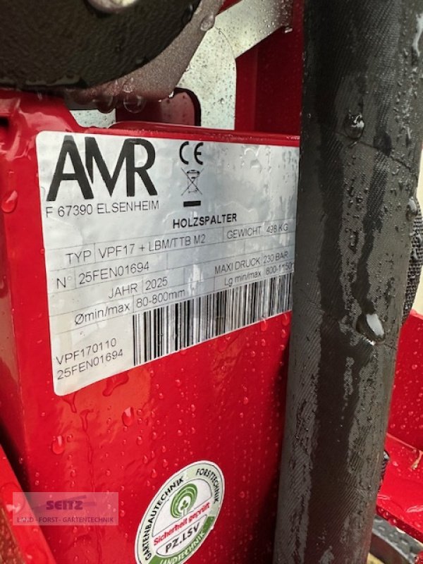 Holzspalter typu AMR VP 17 mit mech. Seilwinde, Neumaschine v Lindenfels-Glattbach (Obrázek 4)