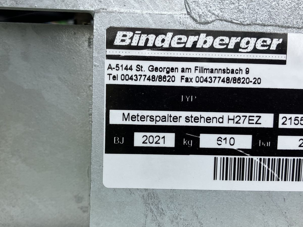 Holzspalter tip Binderberger H 27 EZ Eco, Gebrauchtmaschine in Villach (Poză 6)