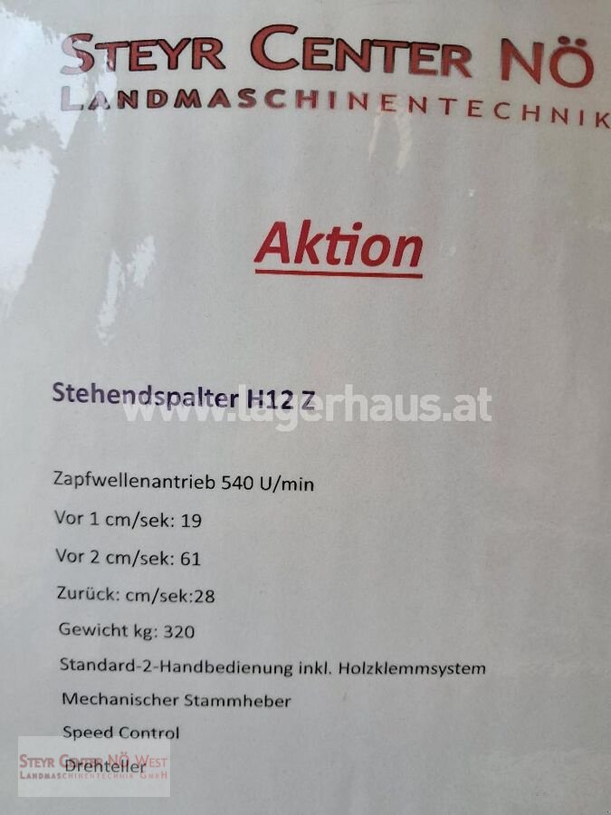 Holzspalter des Typs Binderberger H12 Z ECO-SPLIT, Gebrauchtmaschine in Purgstall (Bild 3)