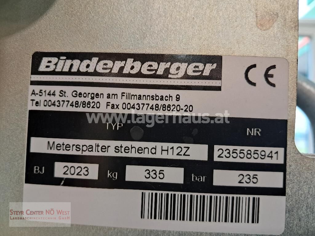 Holzspalter des Typs Binderberger H12 Z ECO-SPLIT, Gebrauchtmaschine in Purgstall (Bild 2)