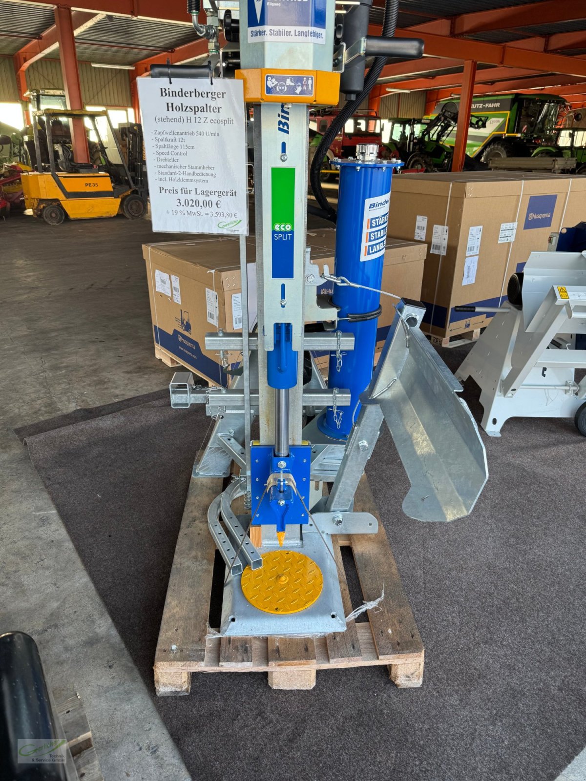 Holzspalter des Typs Binderberger Holzspalter H 12Z ecosplit Sonderpreismaschine, Neumaschine in Neustadt (Bild 1)