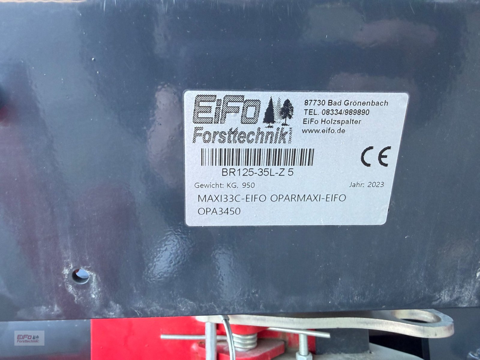 Holzspalter типа EiFo BR 125-35L-Z FW-W, Neumaschine в Bad Grönenbach (Фотография 2)