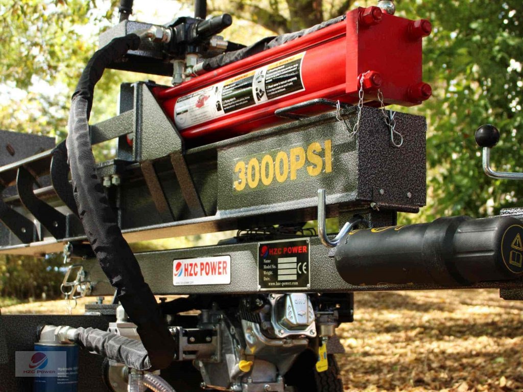 Holzspalter Türe ait HZC Power HS30245 30t stehend & liegend Holzspalter mit Benzinmotor & schnellerem Zylinder., Neumaschine içinde Krefeld (resim 3)