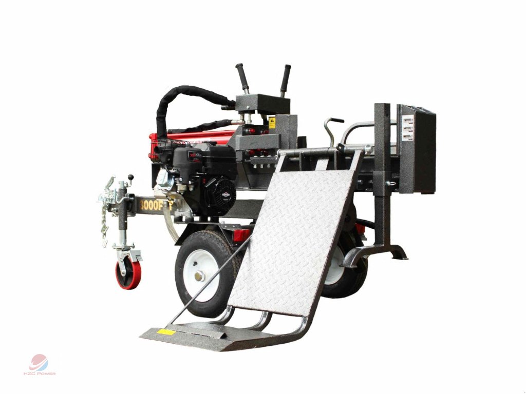 Holzspalter des Typs HZC Power HS30290 30 t liegend Holzspalter mit Benzinmotor & Stammheber, Neumaschine in Krefeld (Bild 1)