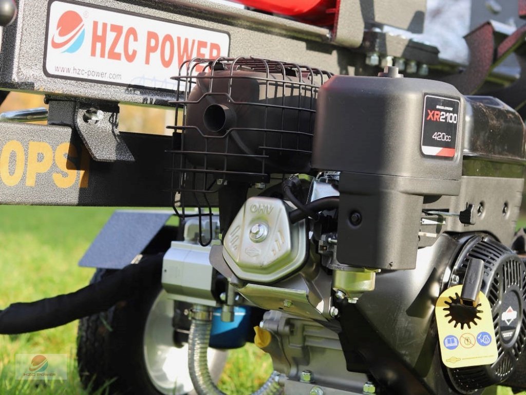Holzspalter Türe ait HZC Power HS40335 40 t liegend Holzspalter mit Benzinmotor & Stammheber, Neumaschine içinde Krefeld (resim 4)