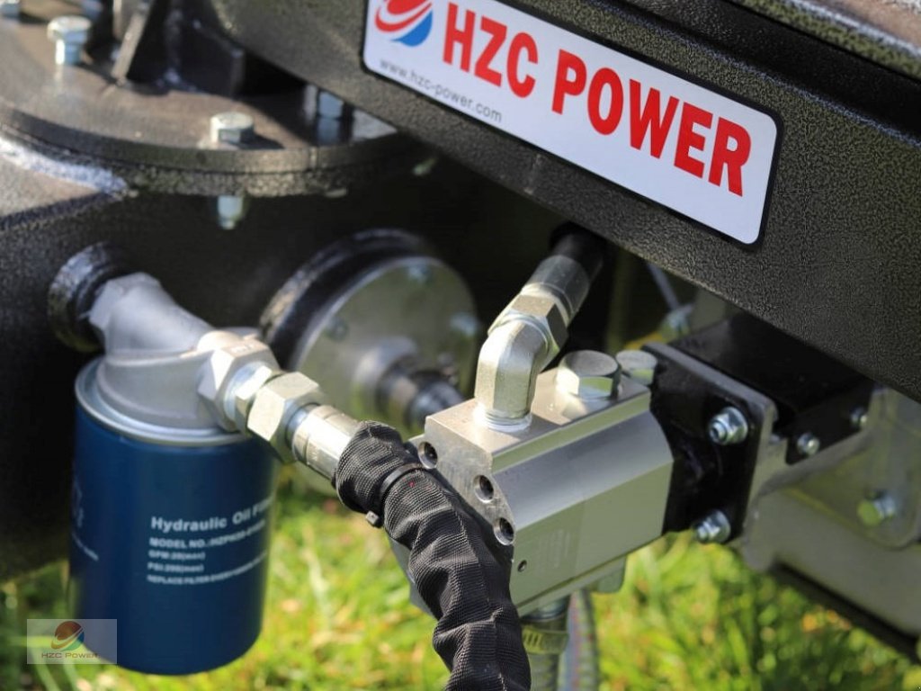 Holzspalter Türe ait HZC Power HS40335 40 t liegend Holzspalter mit Benzinmotor & Stammheber, Neumaschine içinde Krefeld (resim 5)