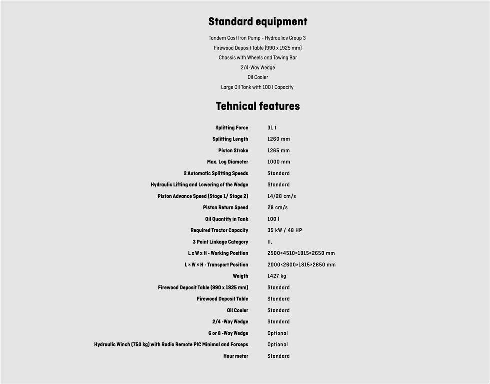 Holzspalter typu Krpan CH 32 K brændekløver, Gebrauchtmaschine v Nørager (Obrázek 15)