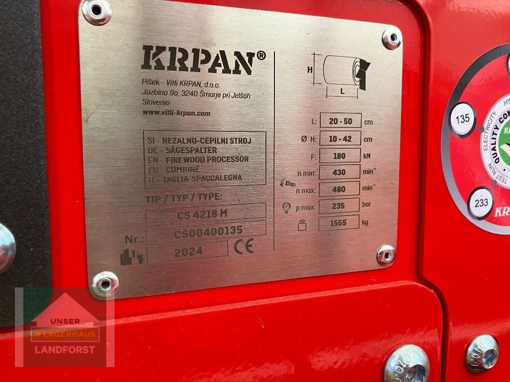 Holzspalter des Typs Krpan CS 4218 M, Neumaschine in Murau (Bild 14)