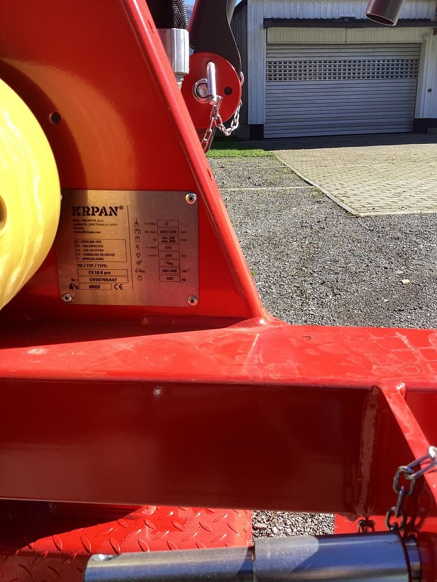 Holzspalter Türe ait Krpan CV 18 K pro, Neumaschine içinde Bezau (resim 6)