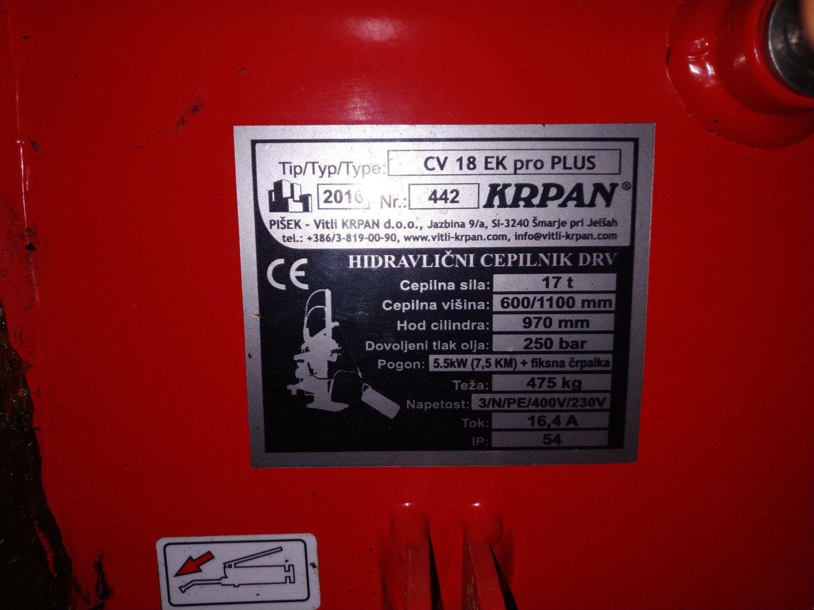 Holzspalter des Typs Krpan CV 18 K PRO, Gebrauchtmaschine in Muldenhammer (Bild 3)