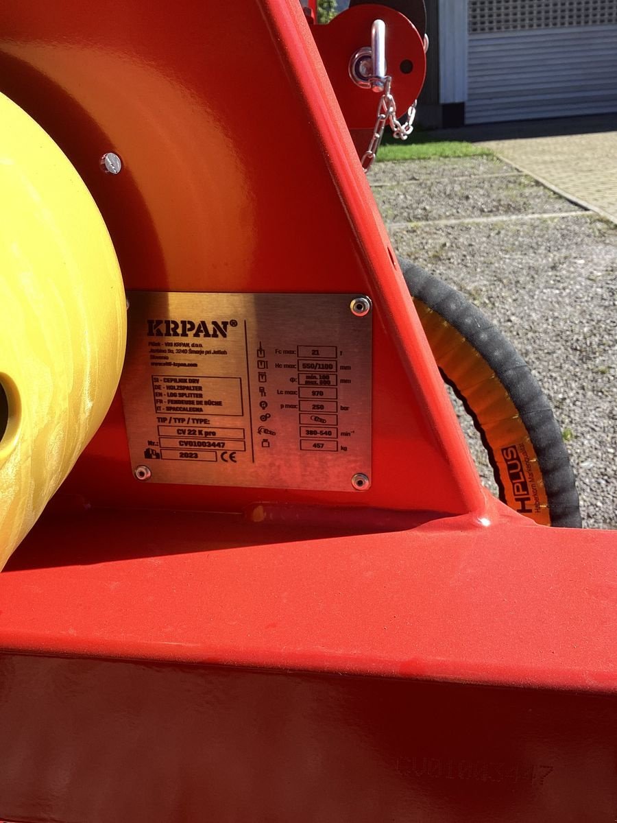 Holzspalter des Typs Krpan CV22Kpro, Neumaschine in Bezau (Bild 7)