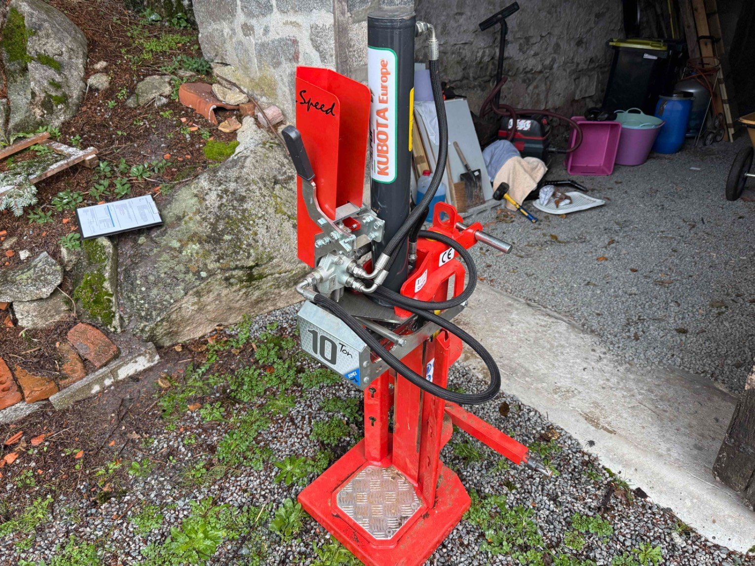 Holzspalter от тип Kubota S10TH56, Gebrauchtmaschine в LA SOUTERRAINE (Снимка 5)