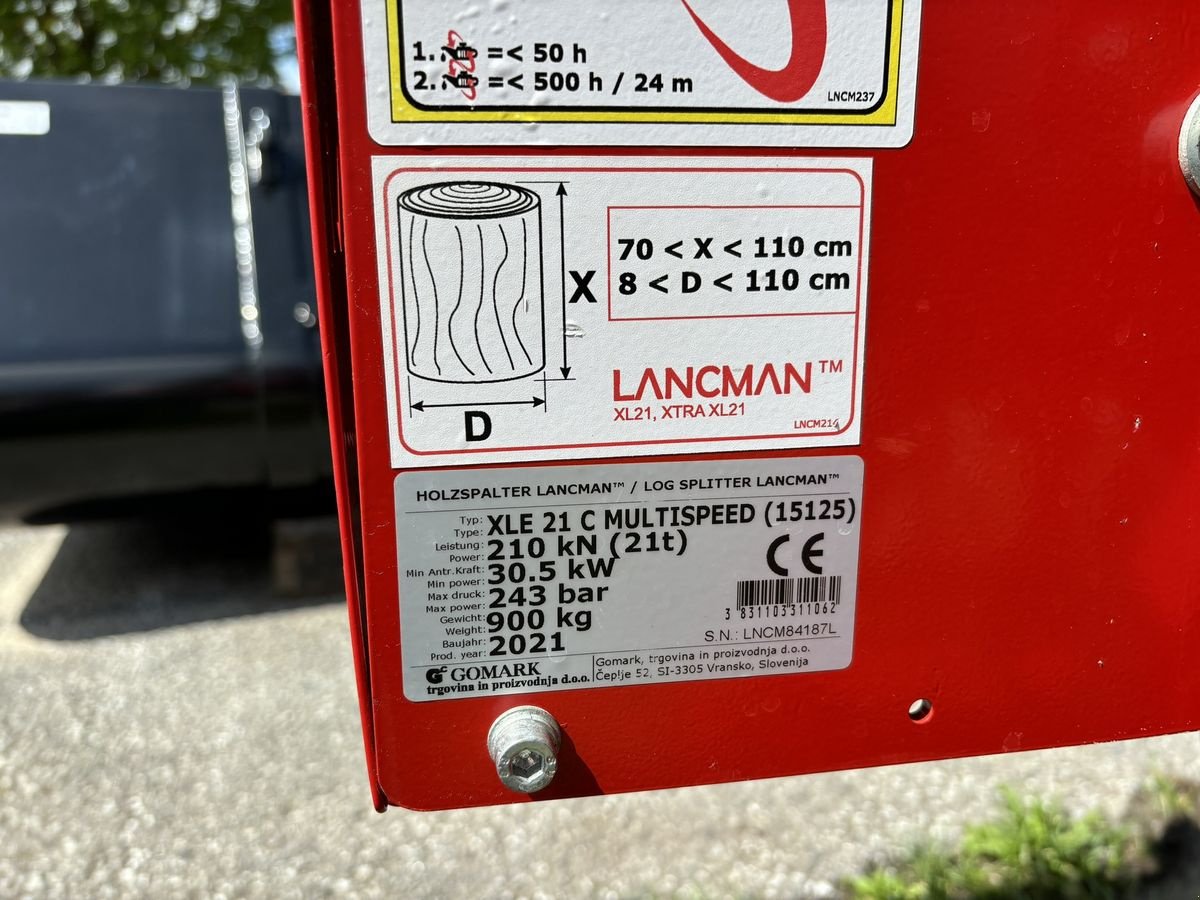Holzspalter typu Lancman XLE 21 C, Gebrauchtmaschine v Göpfritz (Obrázek 4)