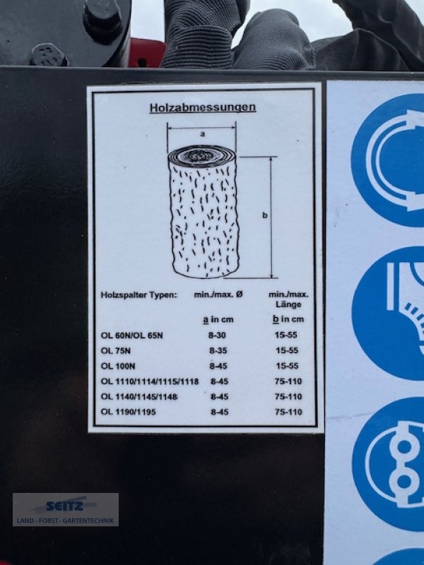 Holzspalter от тип Oehler OL 1110 mit Funkseilwinde, Neumaschine в Lindenfels-Glattbach (Снимка 8)