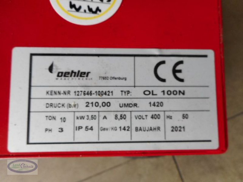 Holzspalter des Typs Oehler OL 60/65N, Neumaschine in Münzkirchen (Bild 5)