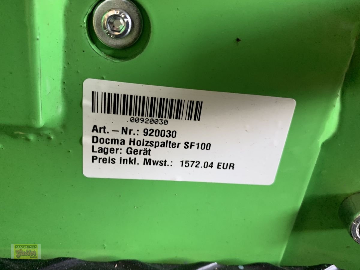 Holzspalter des Typs Sonstige Docma SF 100 XX Zapfwelle, Neumaschine in Kötschach (Bild 6)